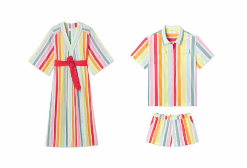 striped PJs